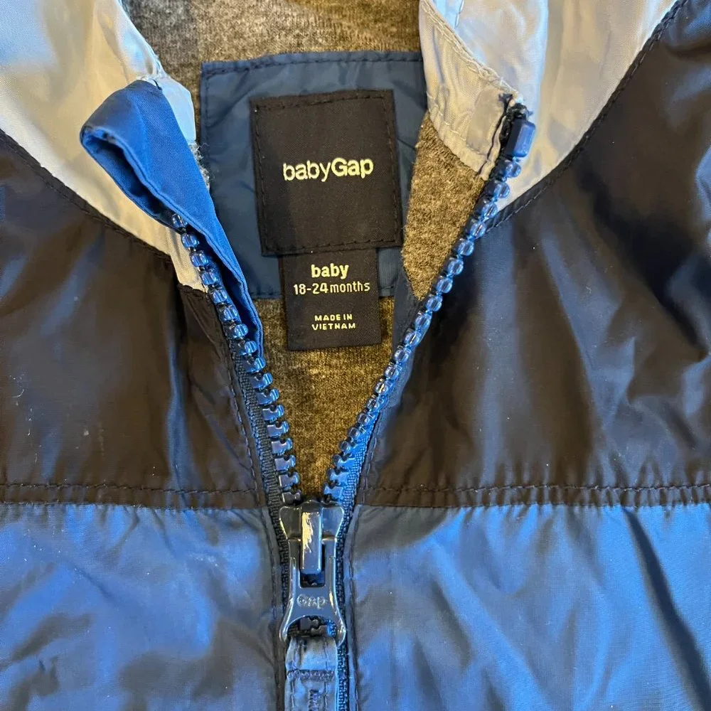 Gap Hooded Windbreaker Spring Jacket (18-24 mo)
